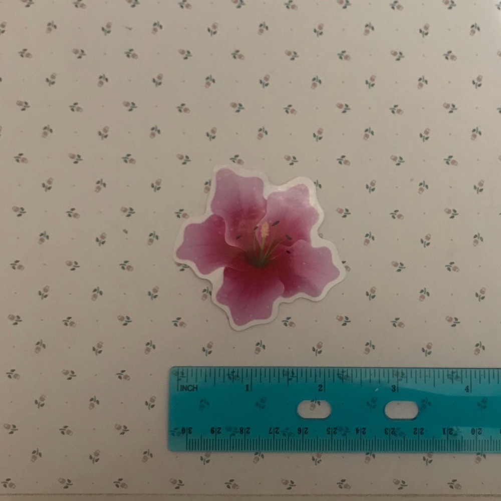 Pink Flower Sticker - Picture 3 of 3
